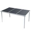 vidaXL Vrtni stol 150 x 90 x 74 cm crni čelični