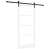 vidaXL Klizna vrata ORKDAL Bijela i crna 93 x 202 cm