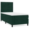 vidaXL Box spring krevet s madracem tamnozeleni 80 x 200 cm bar&scaron;unasti