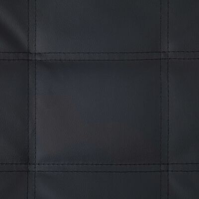 vidaXL Masažni ležaj od umjetne kože s jastukom crni