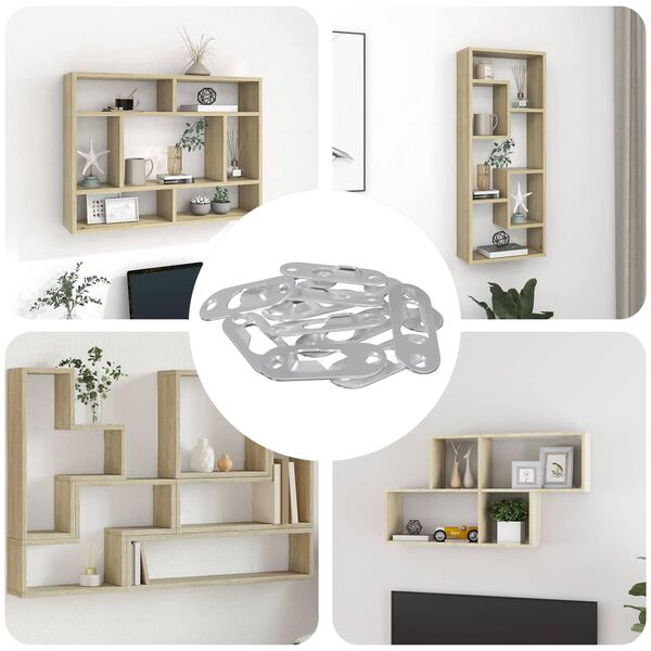 vidaXL Vje&scaron;alica s rupom 12 pcs Srebrno 45 x 16 x 3.5 mm Željezo