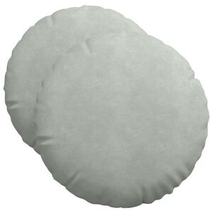 vidaXL Jastučići za sjedenje 2 pcs Svijetlo siva &Oslash; 40 x 13 cm Bar&scaron;un