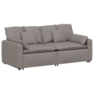 vidaXL Modularna sofa s jastucima boje taupe