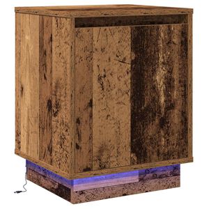 vidaXL Noćni ormar Staro drvo 39 x 34,5 x 50 cm Konstruirano drvo
