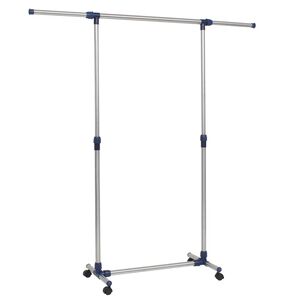 vidaXL Podesivi stalak za odjeću od nehrđajućeg čelika 165x44x150 cm