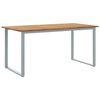 vidaXL Stol za vrt Siva 160 x 80 x 75 cm Čvrsto drvo akacije