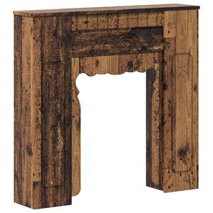 vidaXL Okvir za kamin Staro drvo 93 x 20 x 89 cm Konstruirano drvo