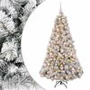 vidaXL Umjetno božićno drvce s kuglicom 180 cm 300 LED lampica