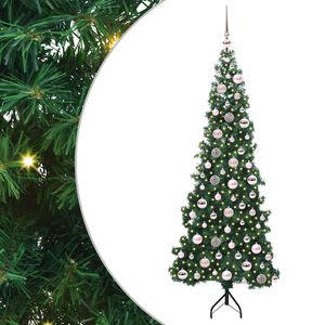 vidaXL Korner Umjetno Božićno Drvo Zelena 180 cm PVC i metal