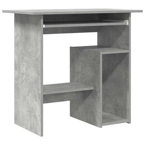 vidaXL Radni stol siva boja betona 80 x 45 x 74 cm konstruirano drvo