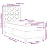 vidaXL Krevet s opruga kutije s madracem Tamno siva 80 x 200 cm Bar&scaron;un