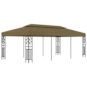vidaXL Sjenica 6 x 3 m smeđe-siva 180 g/m&sup2;