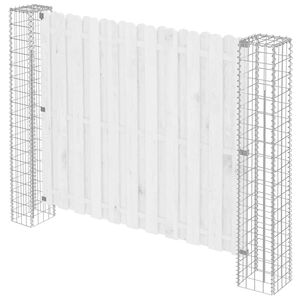 vidaXL Stup za ogradu 2 kom. 20 x 20 x 190 cm Metal Srebrno