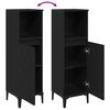 vidaXL Kupaonski ormar Crni hrast 30 x 30 x 100 cm Konstruirano drvo