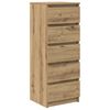 vidaXL Komoda s ladicama Artisan hrast 37,5x35x99 cm izrađeno drvo