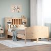 vidaXL Krevet s regalom za knjige bez madraca 135x190 cm od borovine