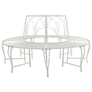 vidaXL Klupa pod drvetom 8-Broj sjedala &Oslash; 160 x 89 cm Čelik