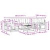 vidaXL Set vanjskih sofa s jastukom 8 pcs Prirodna i bež
