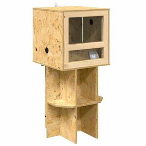 vidaXL Terarij Smeđa 40 x 40 x 90 cm OSB