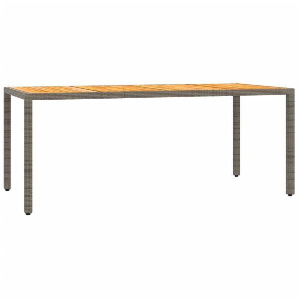 vidaXL 7-dijelni vrtni blagovaonski set sivi od poliratana