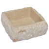 vidaXL Umivaonik krem 30 x 30 x 13 cm mramorni