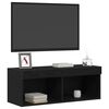 vidaXL Set TV komoda Crni hrast 80 x 30 x 30 cm Konstruirano drvo