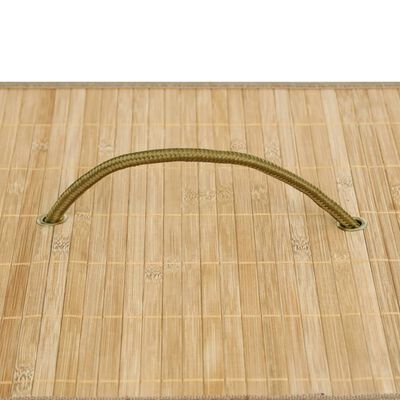 vidaXL Košara za rublje od bambusa s 2 odjeljka 100 L