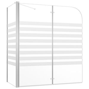 vidaXL Tu&scaron;-kabina 120 x 68 x 130 cm od kaljenog stakla prugasta