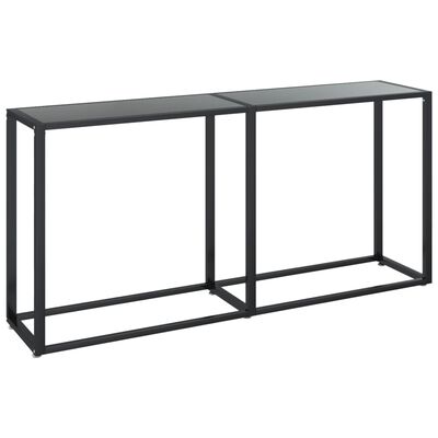 vidaXL Konzolni stol crni 160 x 35 x 75,5 cm od kaljenog stakla