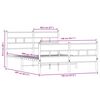 vidaXL Metalni okvir kreveta bez madraca boja hrasta sonome 140x200 cm