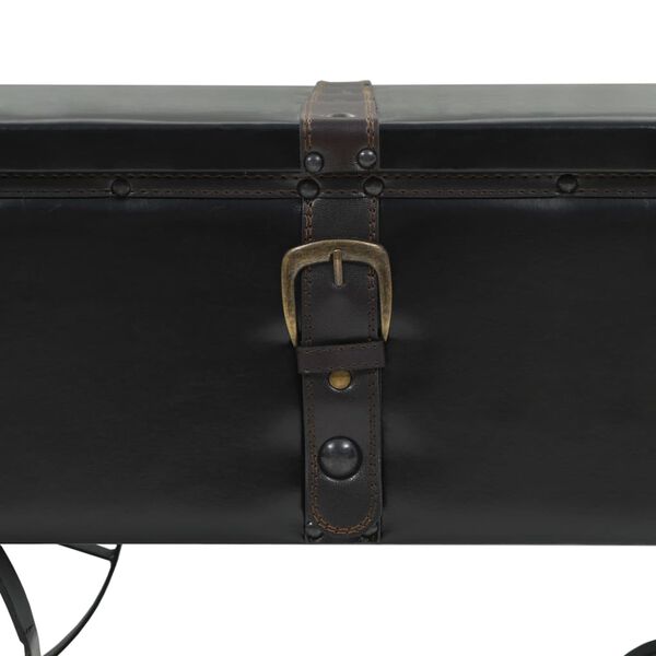 vidaXL Stolić za kavu od MDF-a i jelovine 110 x 55 x 43 cm