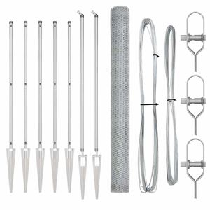 vidaXL Stup za ogradu Srebrna