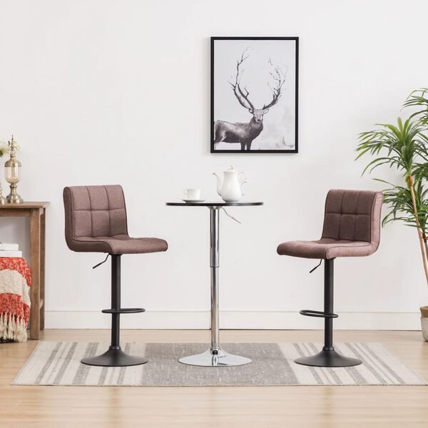 vidaXL Barski stolci od tkanine 2 kom bež