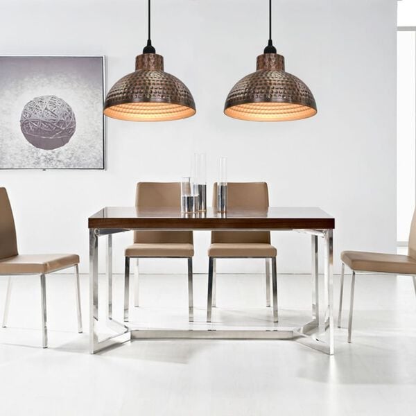 vidaXL Stropne svjetiljke 2 kom Polukugle Boja Bakra