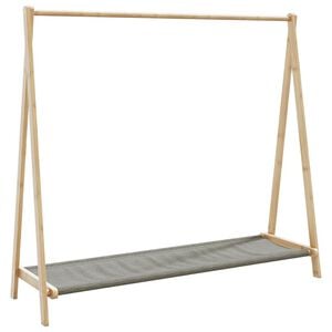 vidaXL Stalak za odjeću s policama 106x34x102 cm od bambusa