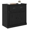 vidaXL Highboard Crni hrast 70 x 35,5 x 67,5 cm Konstruirano drvo