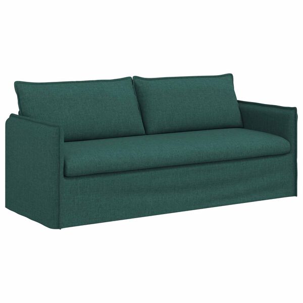 vidaXL Sofa Tamnozelena 196 x 82 x 85 cm tkanina