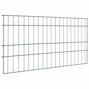 vidaXL Set ograde za ribnjak 5 pcs Zelena 100 x 50 cm Čelik