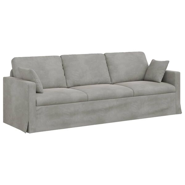 vidaXL Sofa Svijetlo siva 228 x 78 x 80 cm Bar&scaron;un
