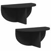 vidaXL Polica na zidu 2 pcs Crna 38 x 19 x 19 cm Konstruirano drvo