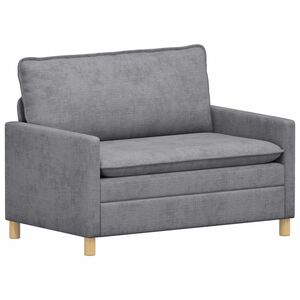 vidaXL Sofa Svjetlosiva 126 x 81 x 87,5 cm Poliester