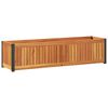 vidaXL Vrtna sadilica 110 x 30 x 27,5 cm masivno drvo bagrema i čelik
