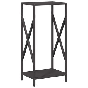 vidaXL Stalak za drva crni 34x25x70 cm Hladno valjani čelik