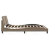 vidaXL Okvir kreveta s LED-om bez madraca Zadar boja cappuccina 180 x 200 cm