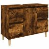 vidaXL Ormarić za umivaonik boja dimljenog hrasta 80x33x60 cm drveni