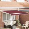 vidaXL Tenda na ručno uvlačenje bordo 300 x 250 cm