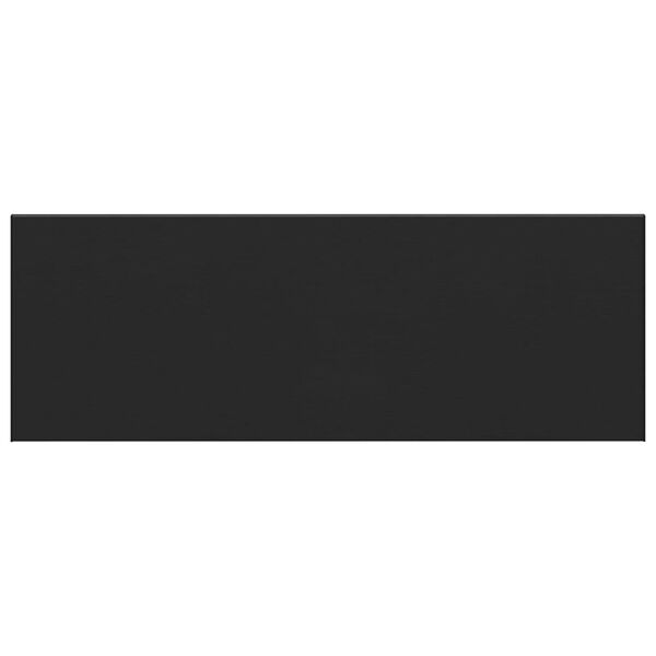 vidaXL Prozorska klupčica Crna s drvenom teksturom 120 x 50 x 4,5 cm