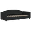 vidaXL Dnevni krevet na razvlačenje crni 90 x 200 cm od tkanine