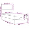 vidaXL Okvir za krevet s madracima svjetlosivi 80x200 cm baršunasti