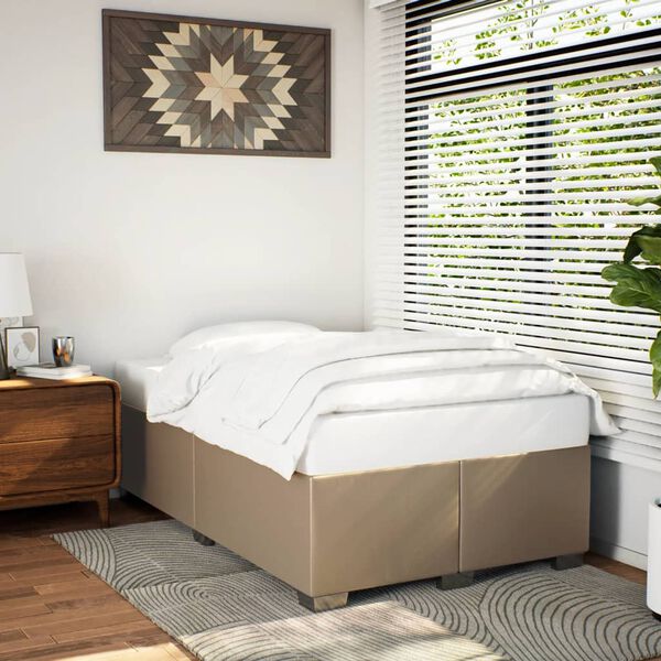 vidaXL Okvir za krevet boja cappuccina 120x200 cm umjetna koža